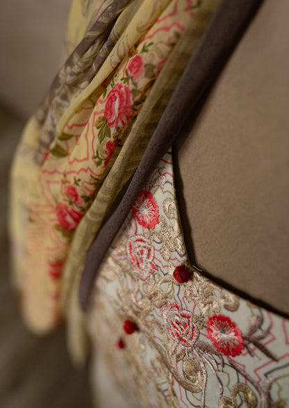 Lime Printed Suit Set With Dupatta