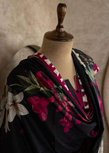 Lawn Animal Printed Suit Set With Dupatta