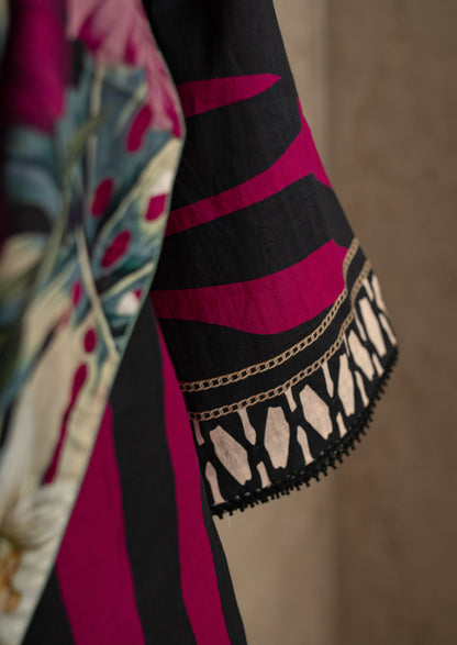 Lawn Animal Printed Suit Set With Dupatta