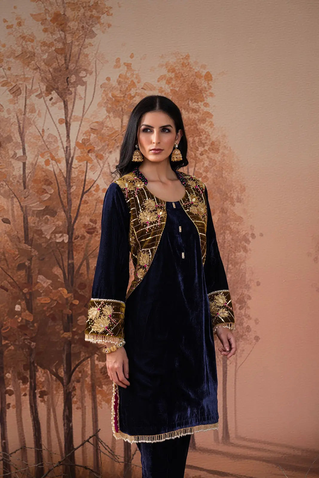 Zareen Velvet Winter Co-Ord Set