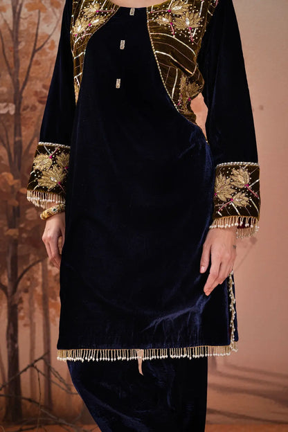 Zareen Velvet Winter Co-Ord Set