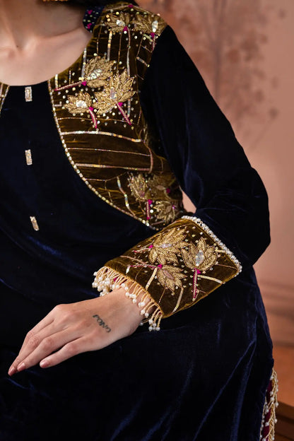 Zareen Velvet Winter Co-Ord Set