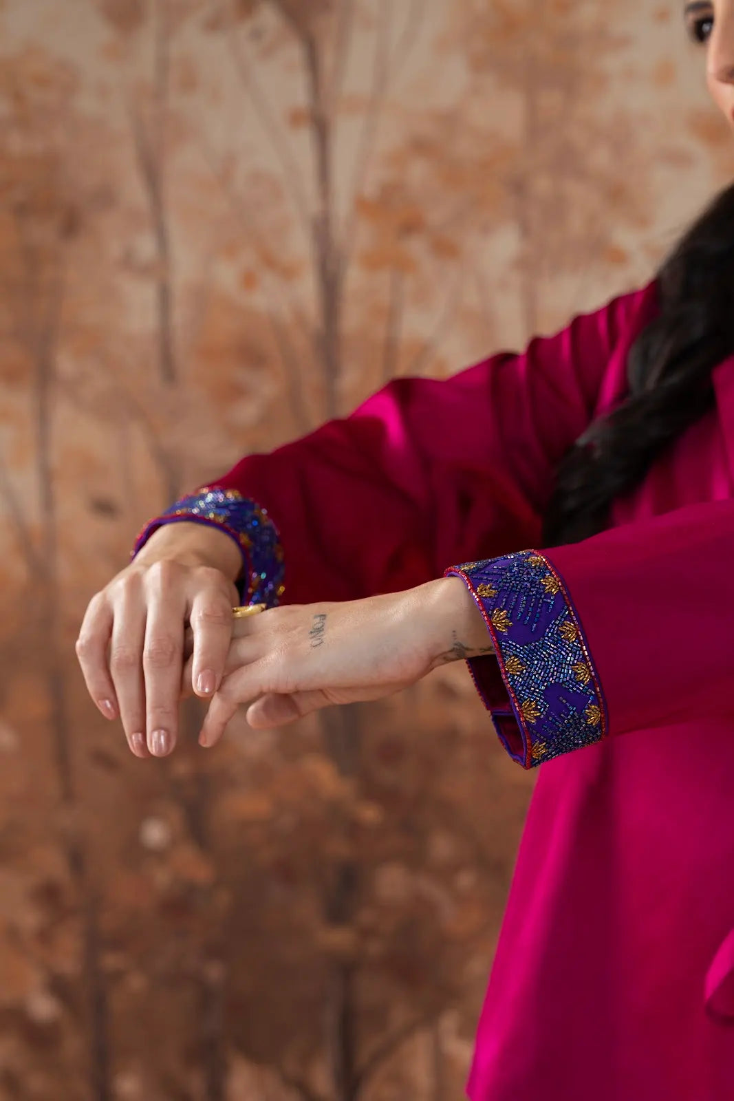 Fuchsia Panther Sparkle Set