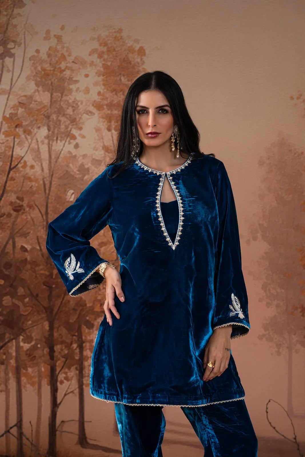 Cerulean Velvet Winter Co-Ord Set