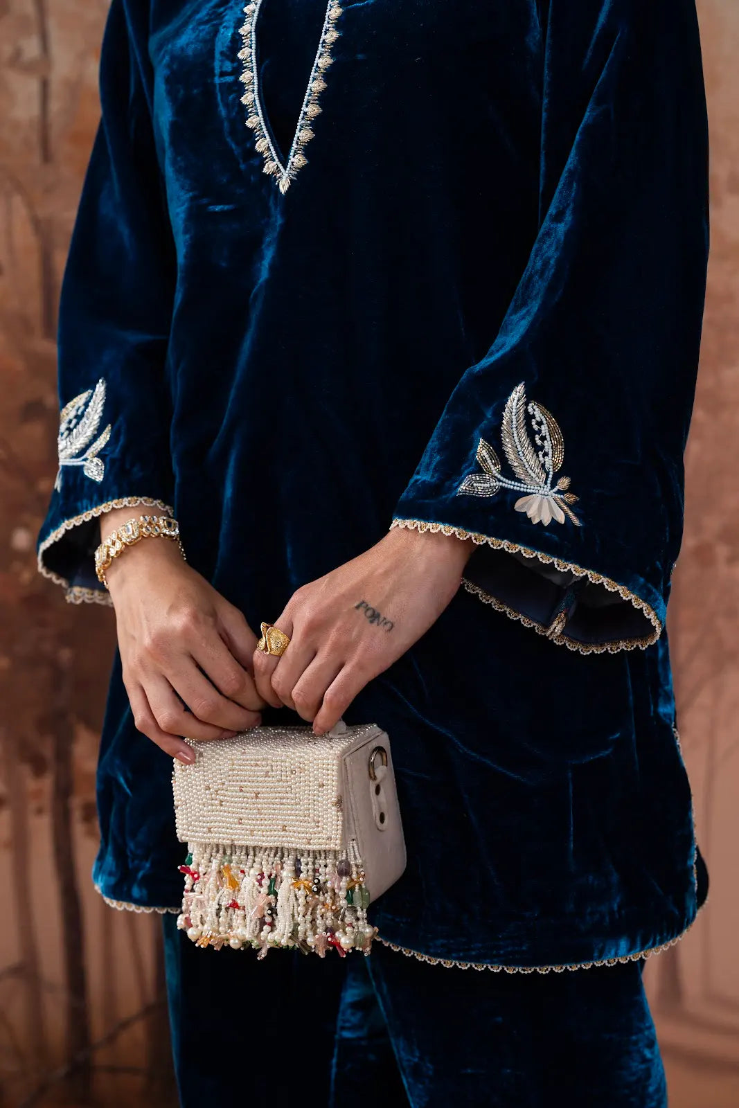 Cerulean Velvet Winter Co-Ord Set