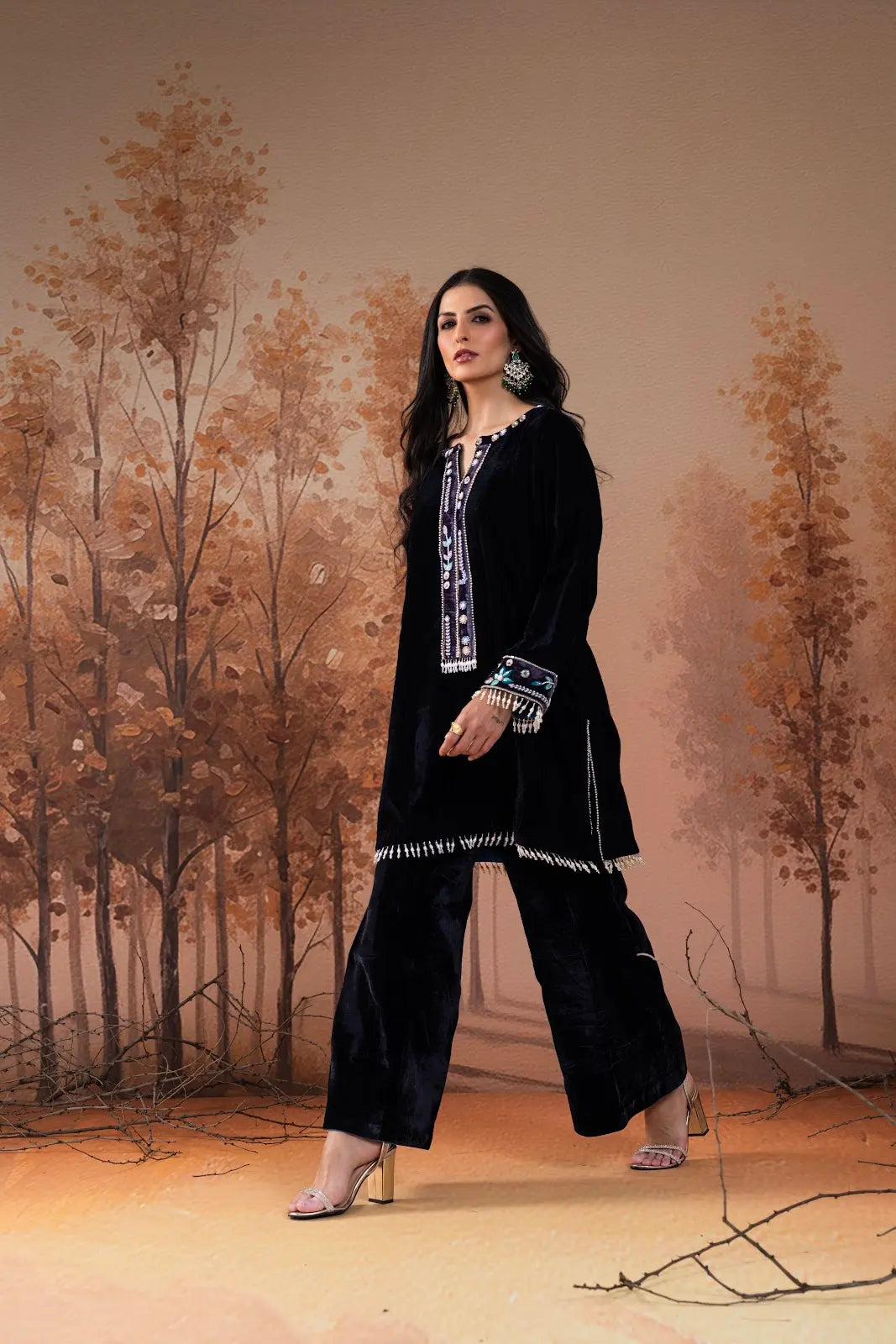 Midnight Velvet Winter Co-Ord Set