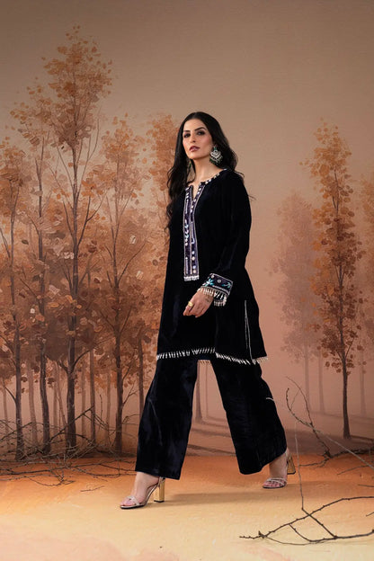 Midnight Velvet Winter Co-Ord Set