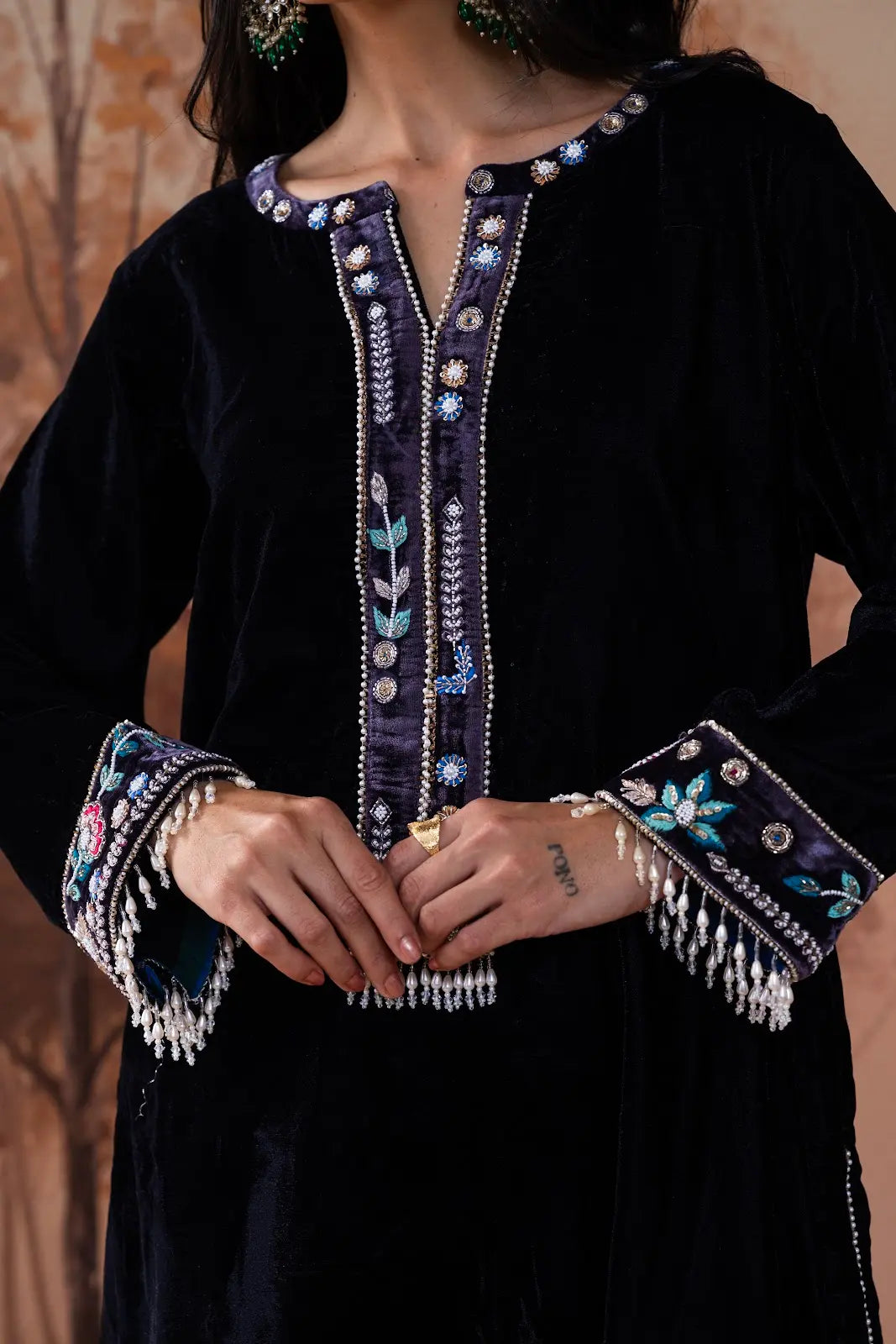 Midnight Velvet Winter Co-Ord Set